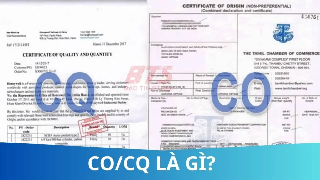 Tìm hiểu về giấy chứng nhận co cq là gì